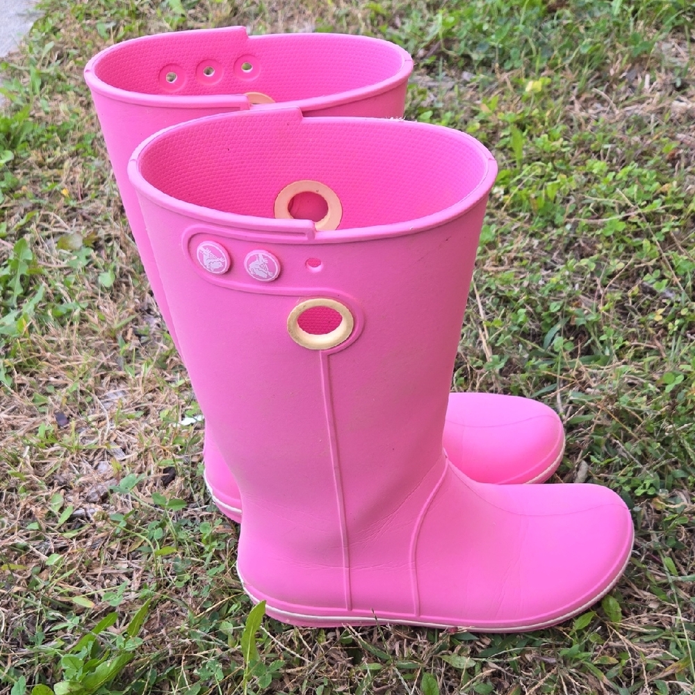Crocs Pink Rain Boots